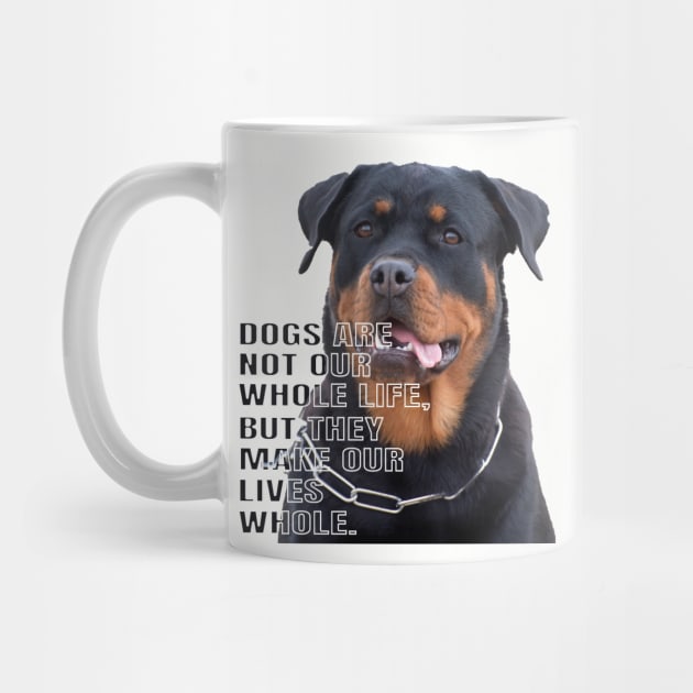 Rottweiler the boss dog by TeeText